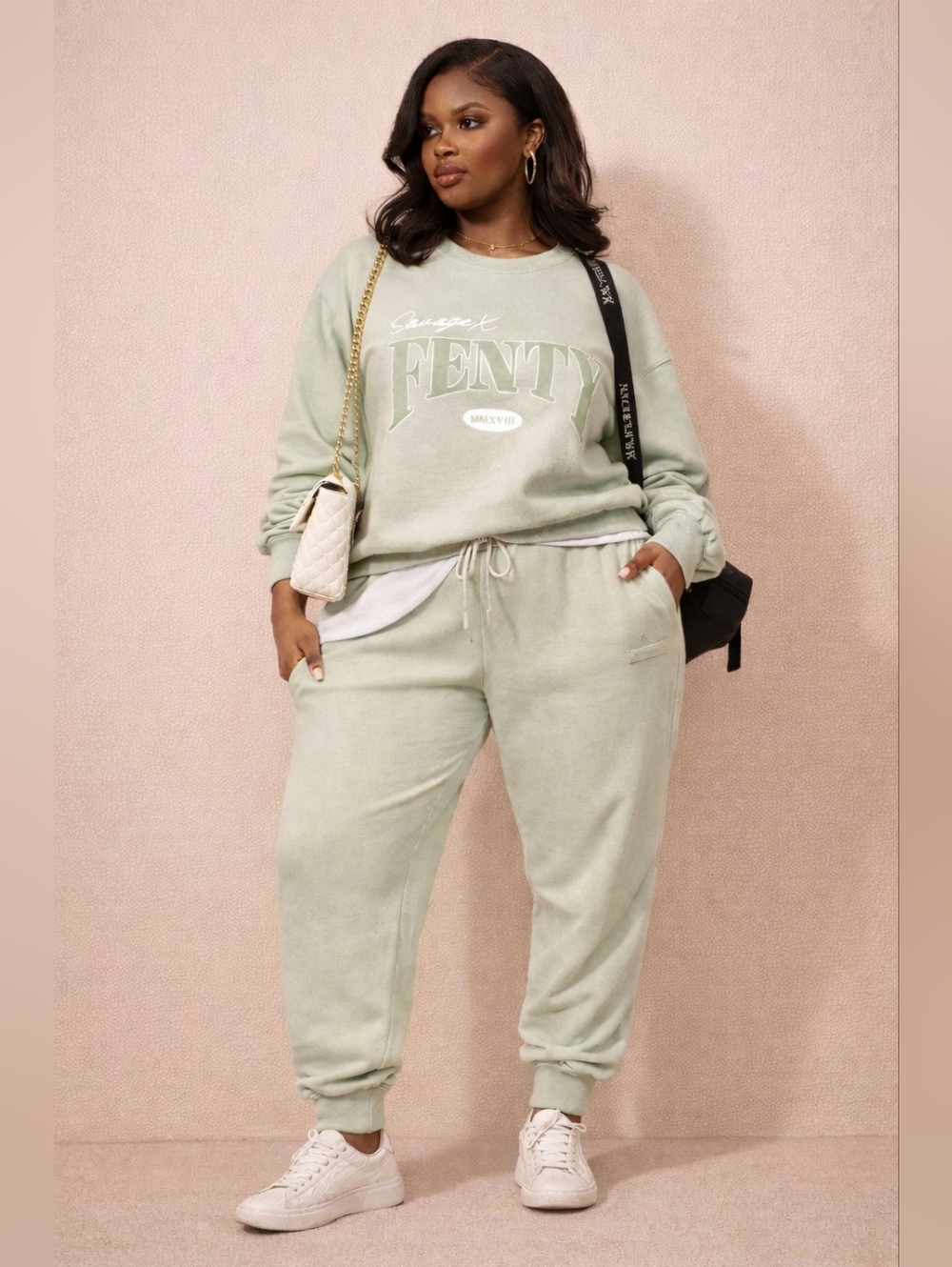🔥 Savage X Fenty Jogger Set (1X, EUC) – Chic Lounge Set